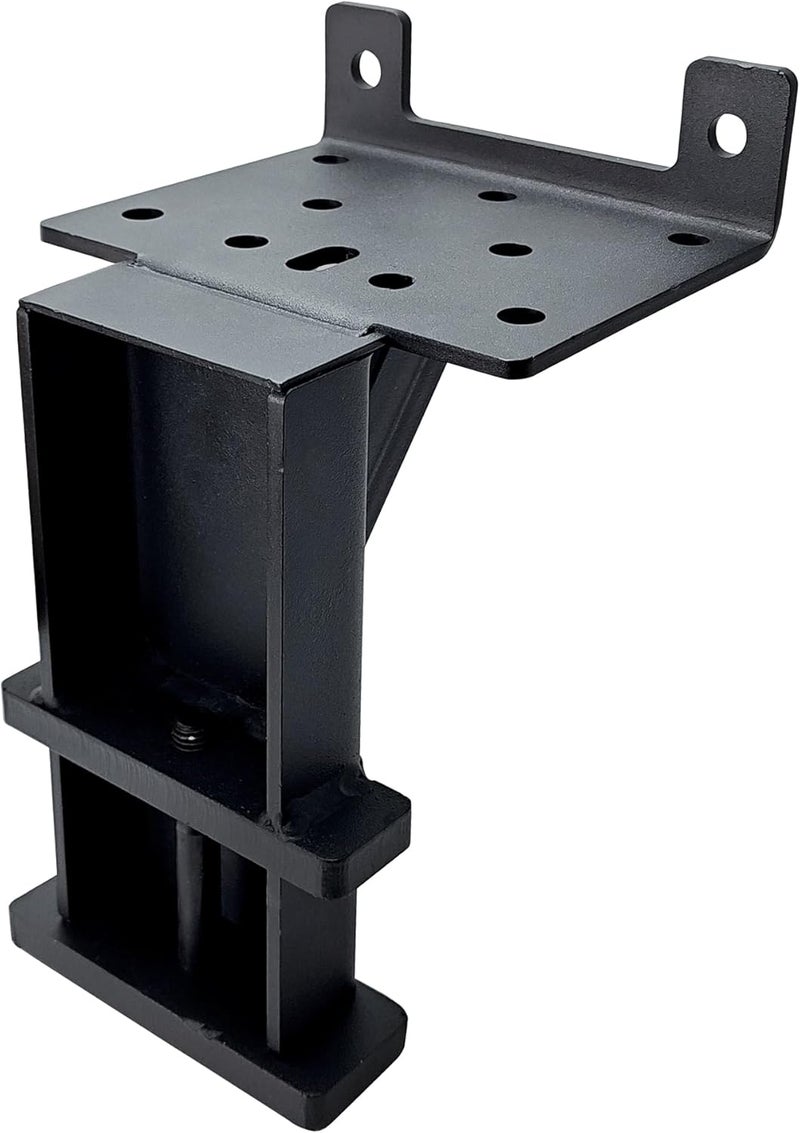 toolhoper Winch Hitch Mount, Winch Mounting Plate Fit for 2"x4" Stake Pocket, Heavy Duty Trailer Winch Mount, Capacity 3600 Lbs (Universal) - Image 1